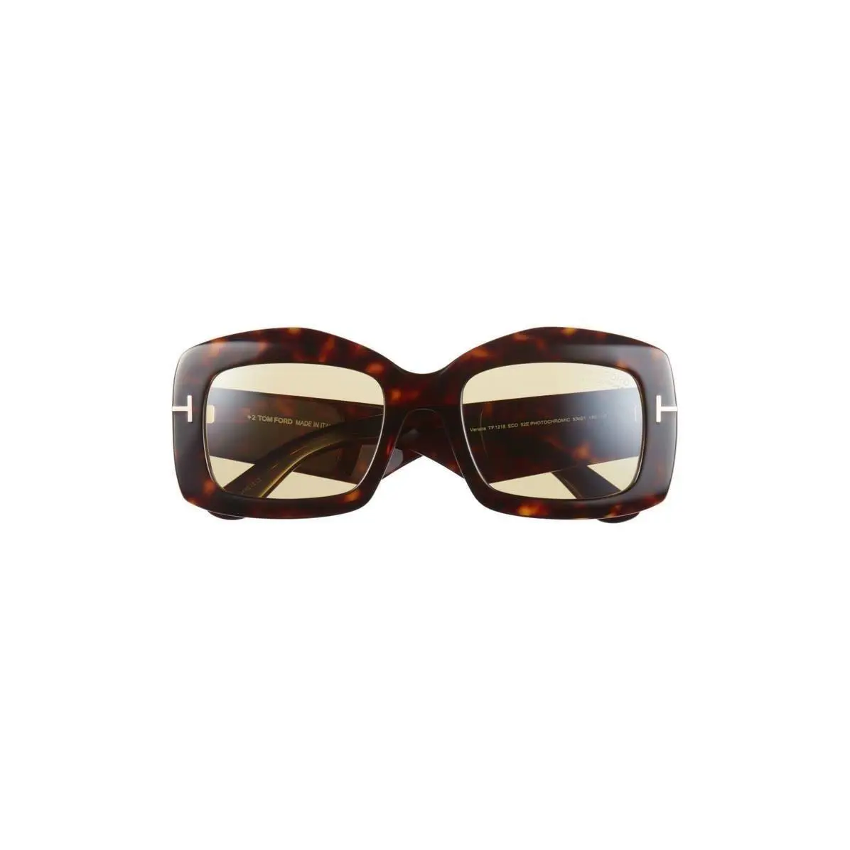 Tom Ford Women 83mm Square Sunglasses Dark Havana / Brown