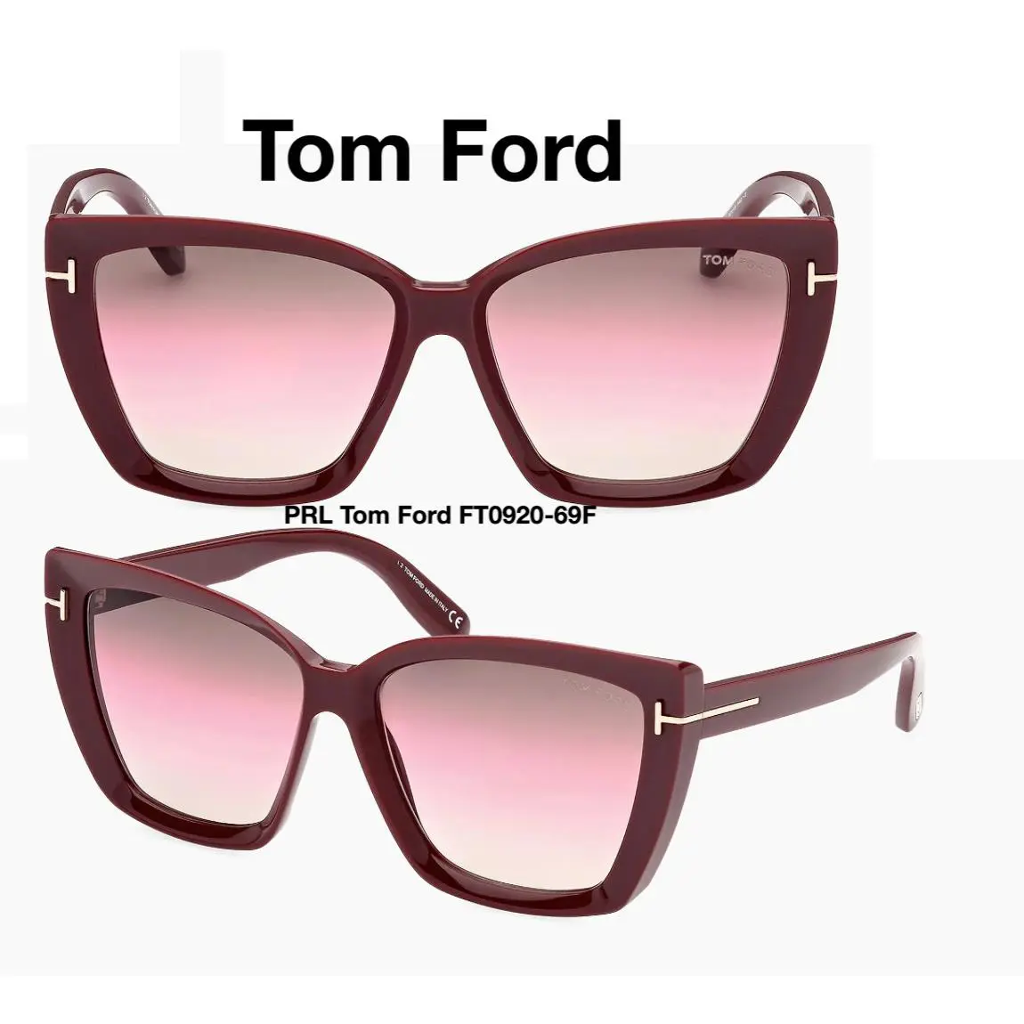 Tom Ford TF0920 69F Women Scarlet-02 Sunglasses FT0920 69F