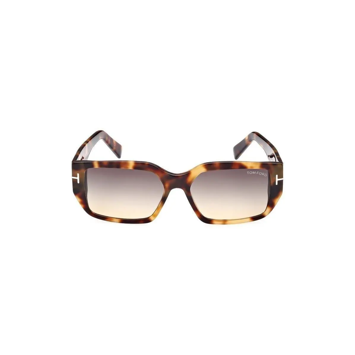 Tom Ford Men Andres 56mm Square Sunglasses Coloured Havana / Smoke - Frame: Multicolor