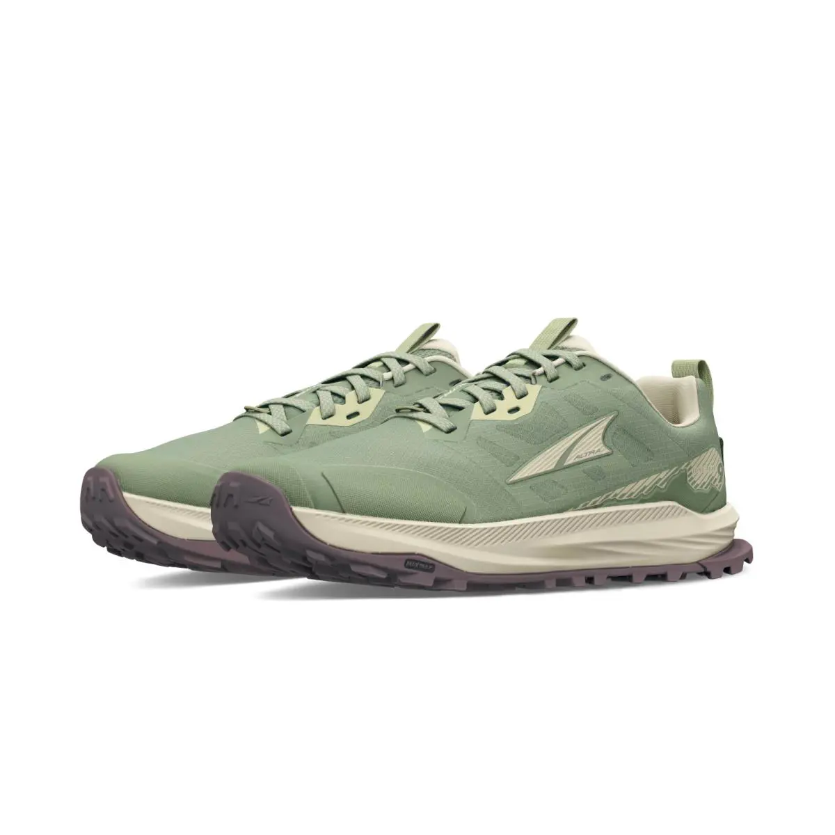 Altra Lone Peak 9 AL0A85PR330 Sneakers Women`s Green Lace Up Trail Running Shoes - Green