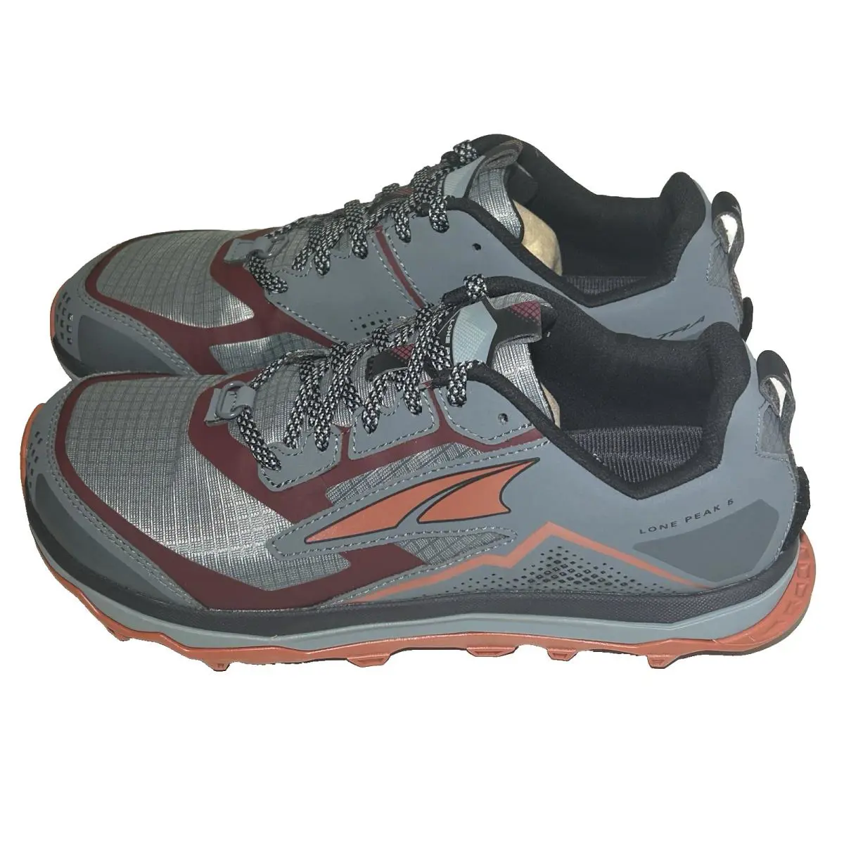 Altra shoes - ALTRA Lone Peak 5 - Lone Peak - ALOA4VQE280-090 - Gray/Orange (UPC: 194905432308) 0