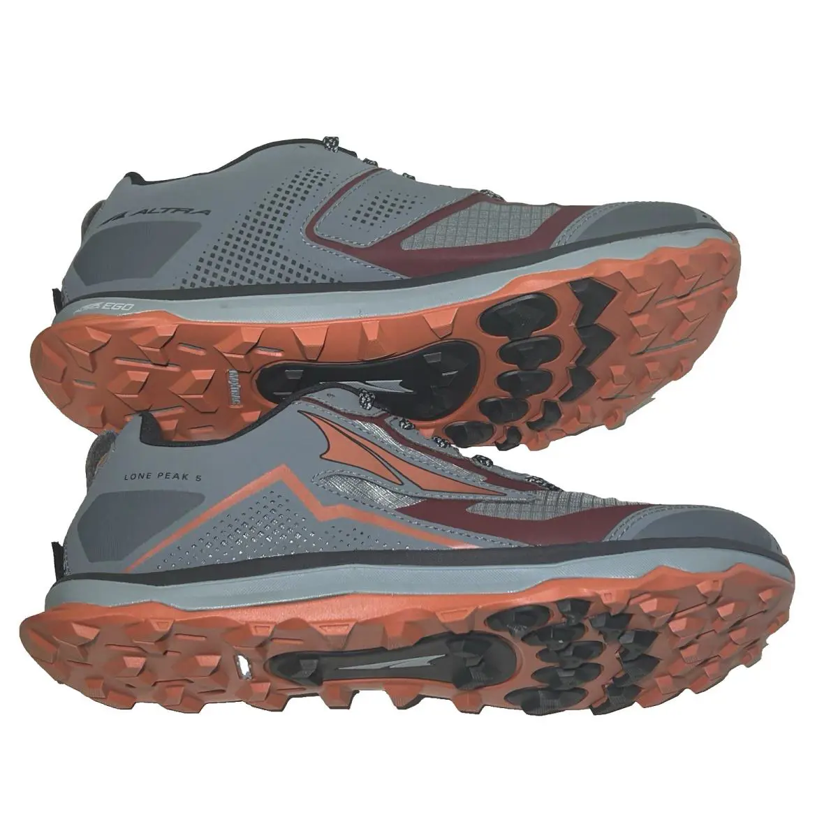 Altra shoes - ALTRA Lone Peak 5 - Lone Peak - ALOA4VQE280-090 - Gray/Orange (UPC: 194905432308) 6