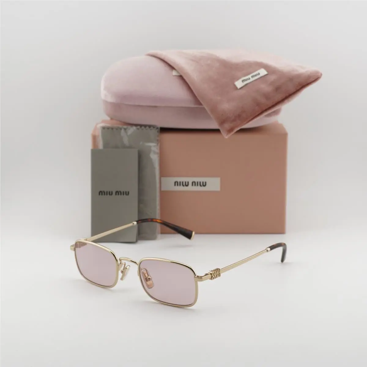 Miu Miu MUA53S ZVN4I0 Pale Gold/pink 49 mm 49-22-140 Sunglasses