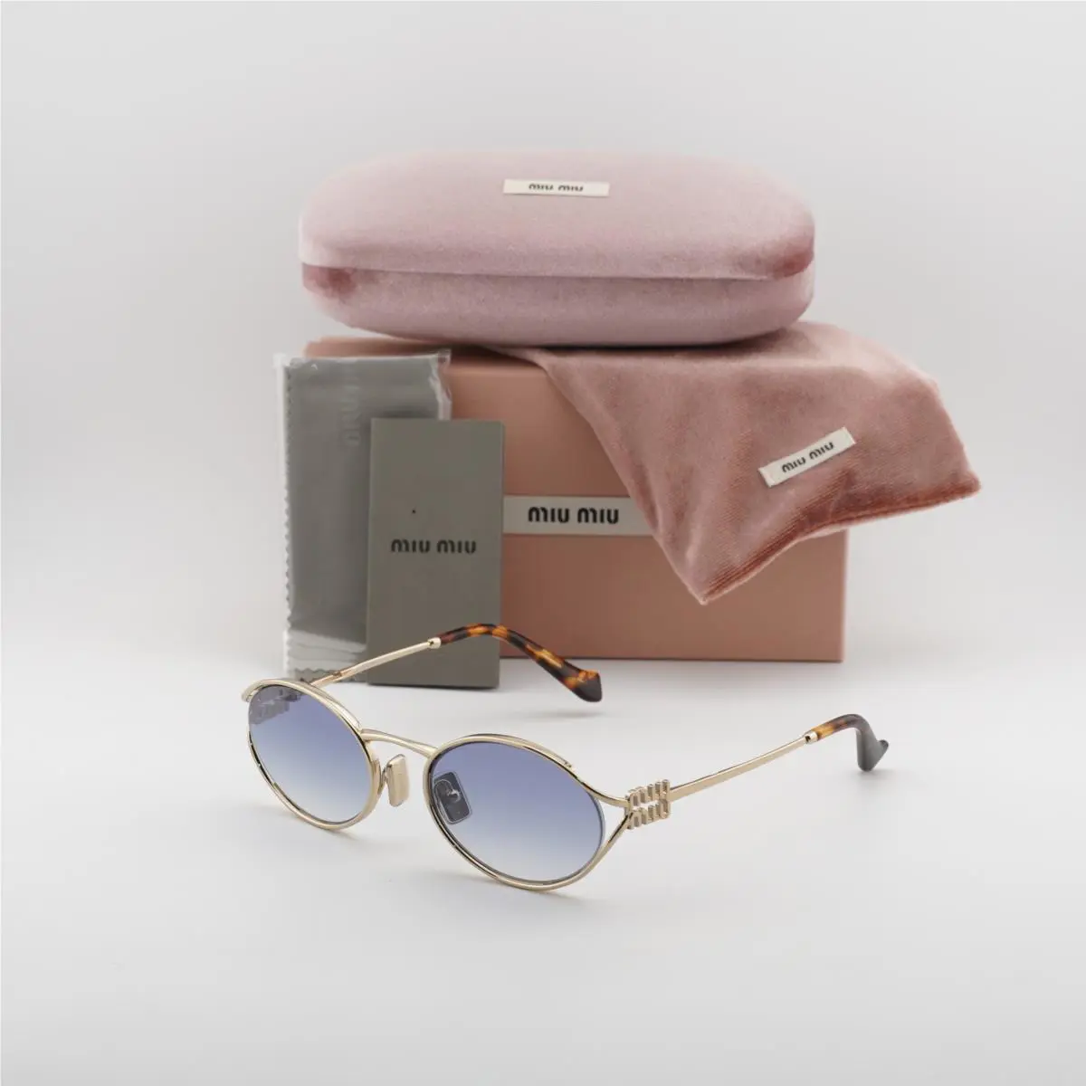 Miu Miu MU52YS ZVN80O Gold/blue Gradient 54-21- Sunglasses