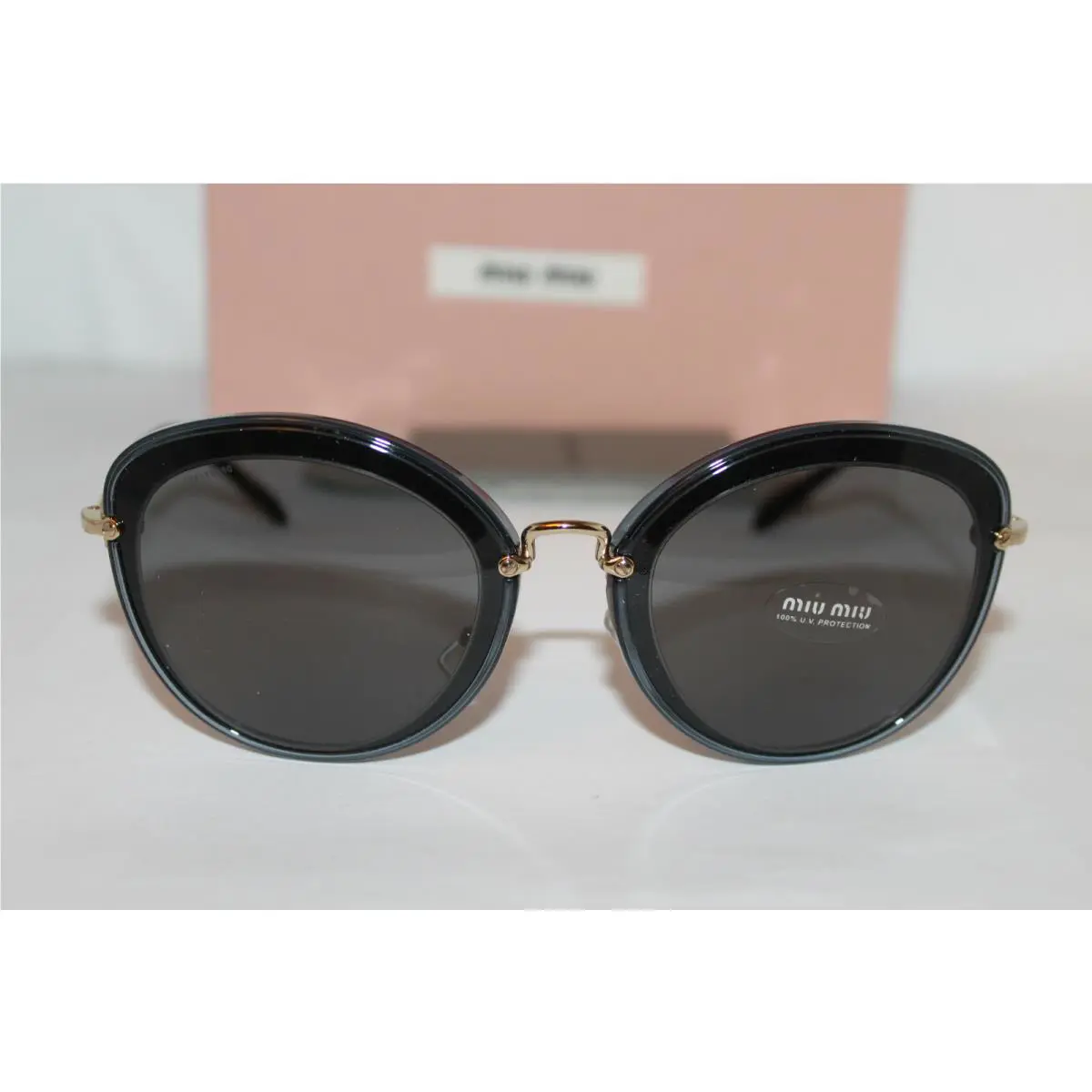 Miu Miu Sunglasses Grey Black Grey Blue MU50RS 1AB9K1 54 25 140