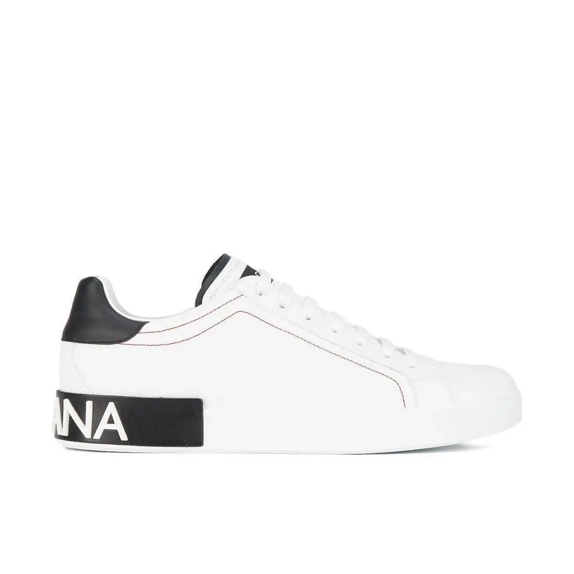 Dolce Gabbana Men`s Calfskin Portofino Sneakers White US 12/ EU 45