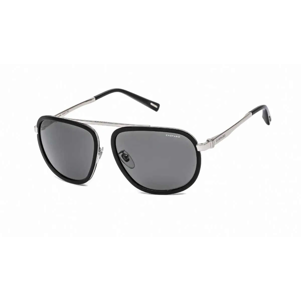 Chopard SCHC31 579W Shiny Palladium/smoke 59-16-145 Sunglasses