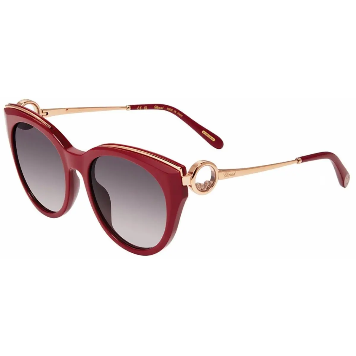 Chopard Schl 04 S Bordeaux 08la Size 55 Sunglasses