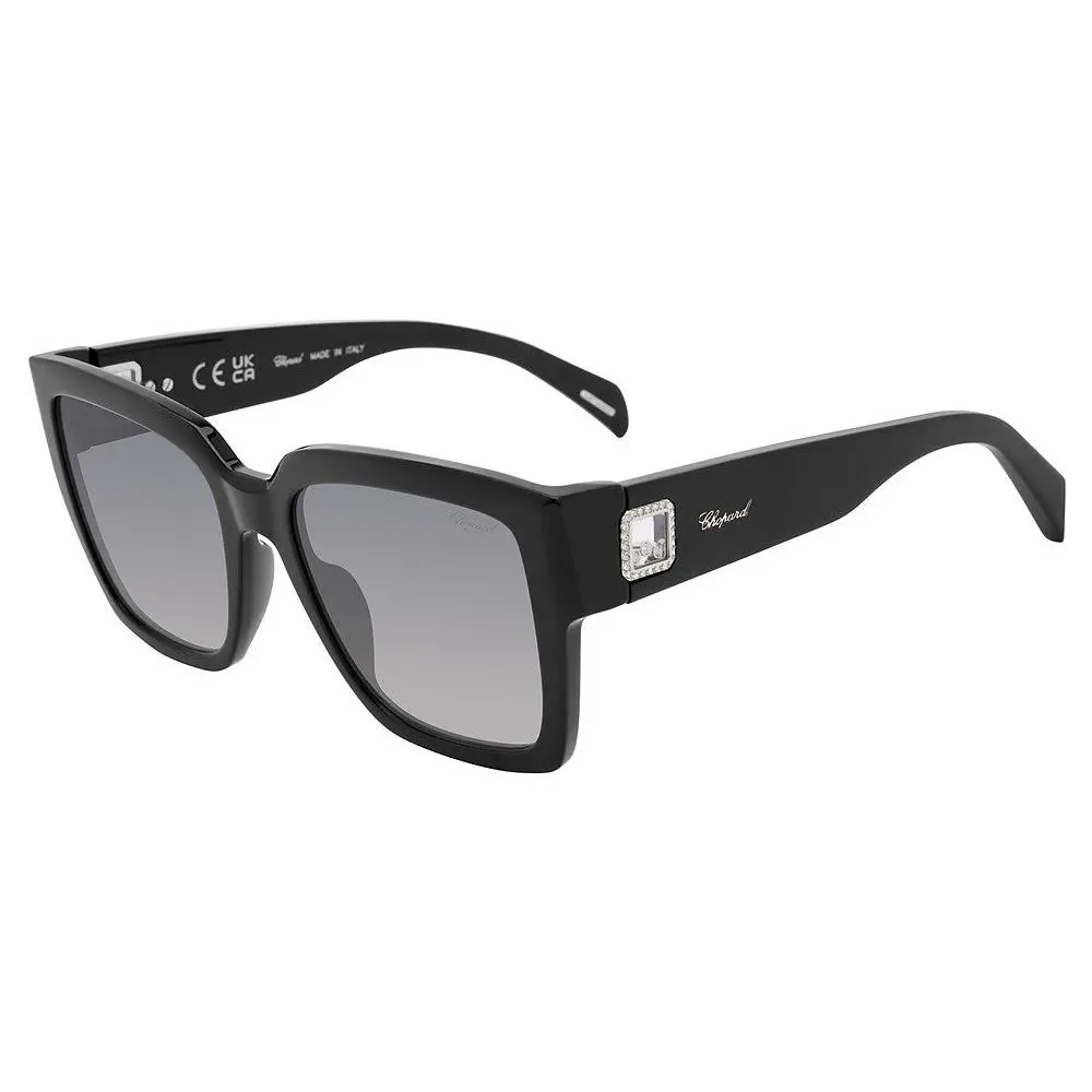 SCH406S Sunglasses 700X Black W Smoke Gradient 55mm Unisex by Chopard