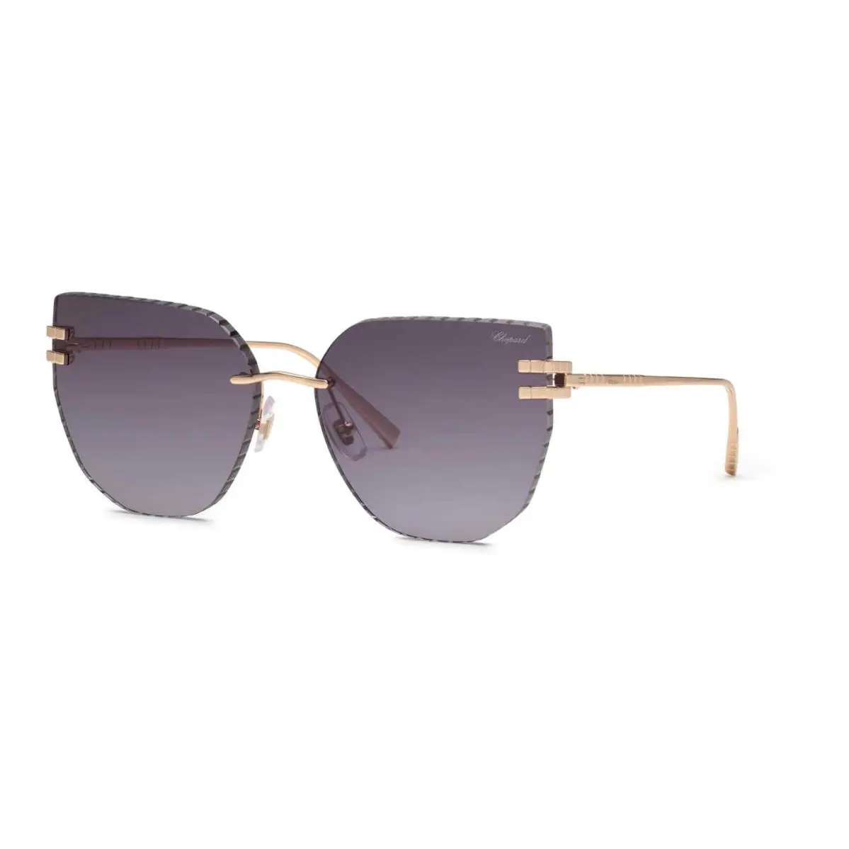 SCHL54M Sunglasses 0300 Shiny Total Rose Gold 61mm Unisex by Chopard