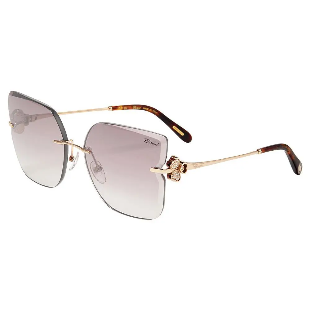 Chopard SCHL91S Sunglasses 0300 Shiny Total Rose Gold 62mm Unisex