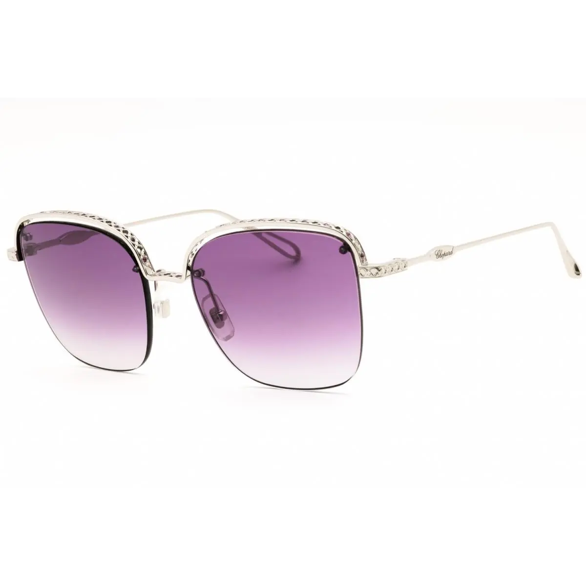Chopard SCHD45S 0579 Shiny Palladium/violet Gradient 57-18-135 Sunglasses