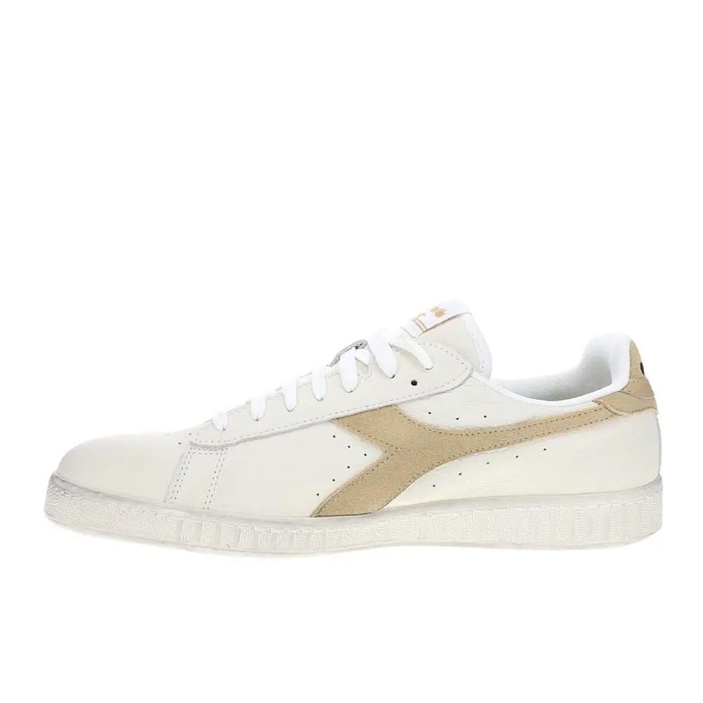 Diadora shoes - diadora Game L Low Waxed Suede Pop Lace Up - 180188-C9592 - White (UPC: 197020259836) 1