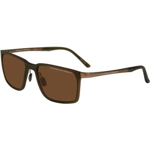 Design P 86002 Olive Brown c629 Size 58 Sunglasses by Porsche