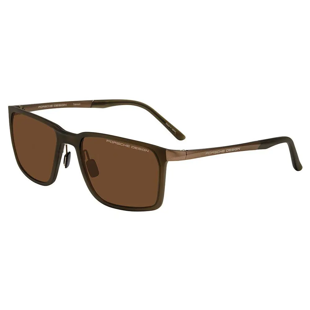 Porsche Design P86002 Sunglasses C629 Olive/brown 58mm Unisex