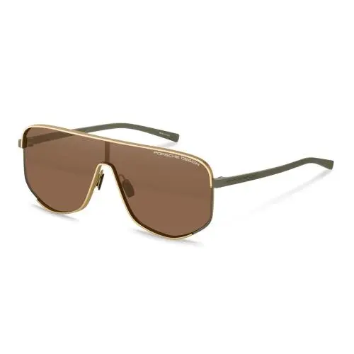 Design P 86007 Gold/olive Brown b805 Size 99 Sunglasses by Porsche