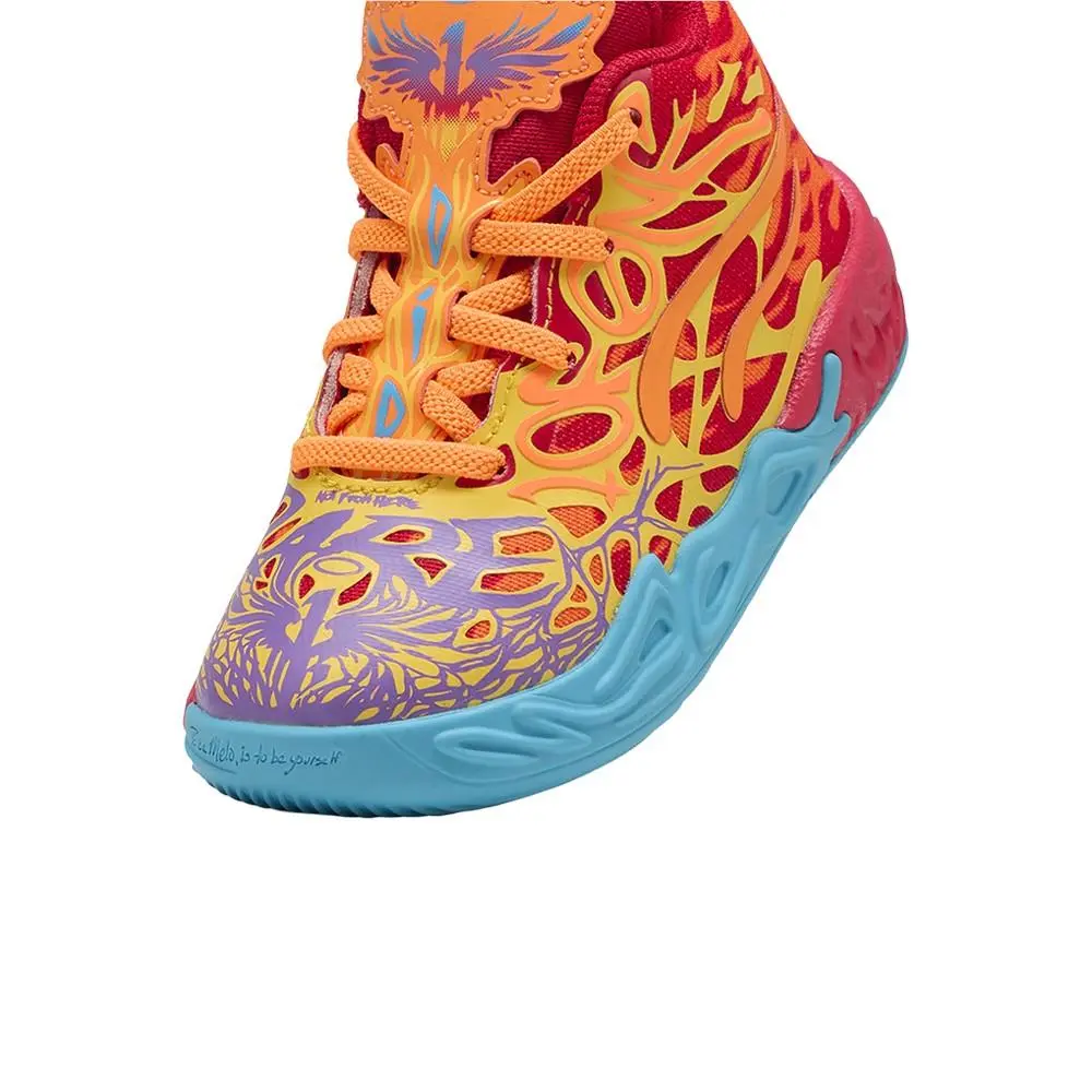 Puma shoes - PUMA  X Lamelo Ball Mb.04 Phoenix Lace Up  Toddler - 31167401 - Orange, Red 4