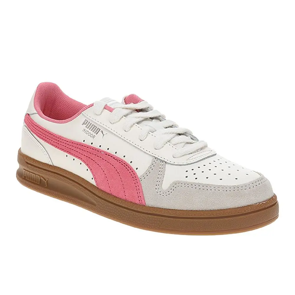 Puma shoes - PUMA Indoor Lace Up - Indoor Lace - 40136008 - Pink, White 0