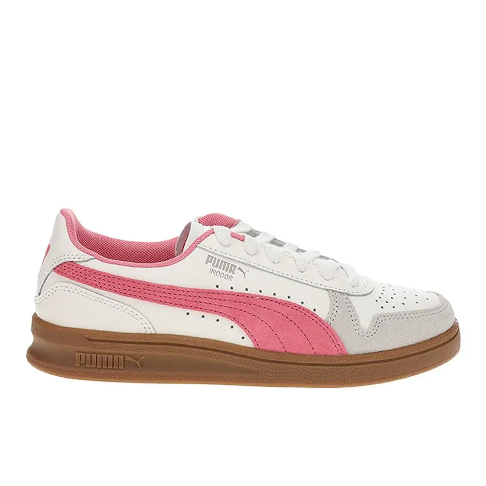 Puma shoes - PUMA Indoor Lace Up - Indoor Lace - 40136008 - Pink, White 5