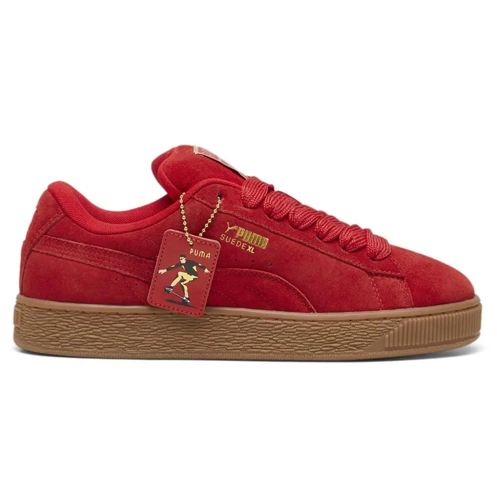 Puma shoes - PUMA Suede Xl Op Lace Up - 40170901 - Red 5