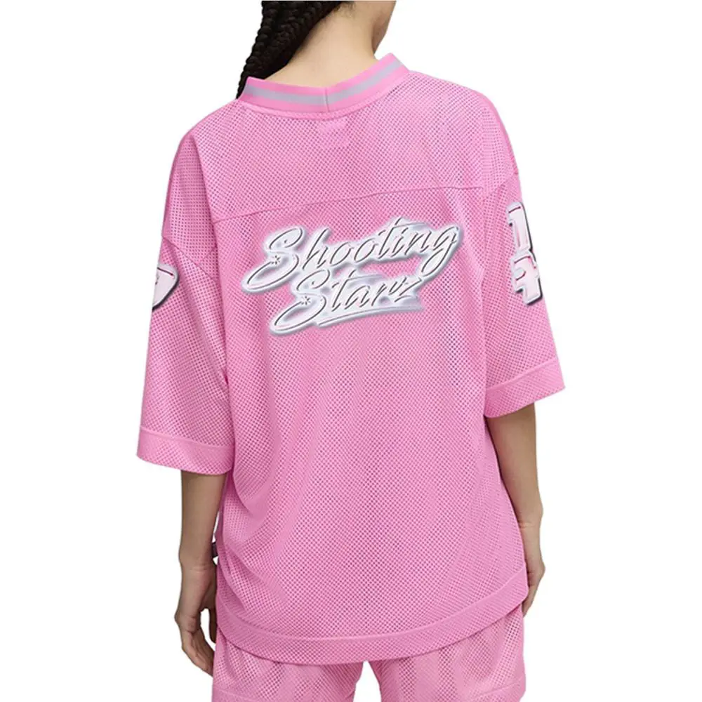 Puma clothing - PUMA Shooting Stars V Neck Short Sleeve Jersey - 63285101 - Pink 2
