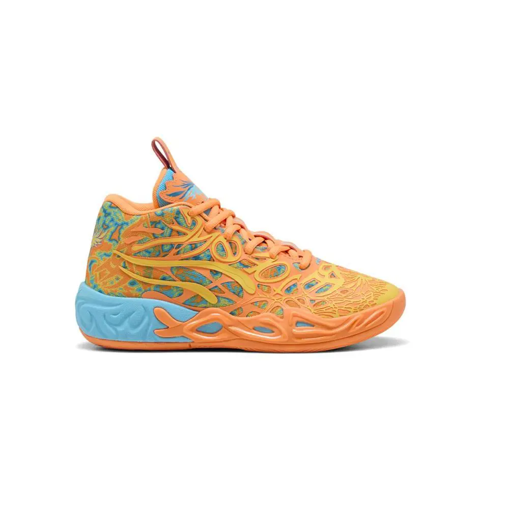 Puma X Lamelo Ball Mb.04 Graffiti Basketball Youth Boys Blue Sneakers Athletic - Blue