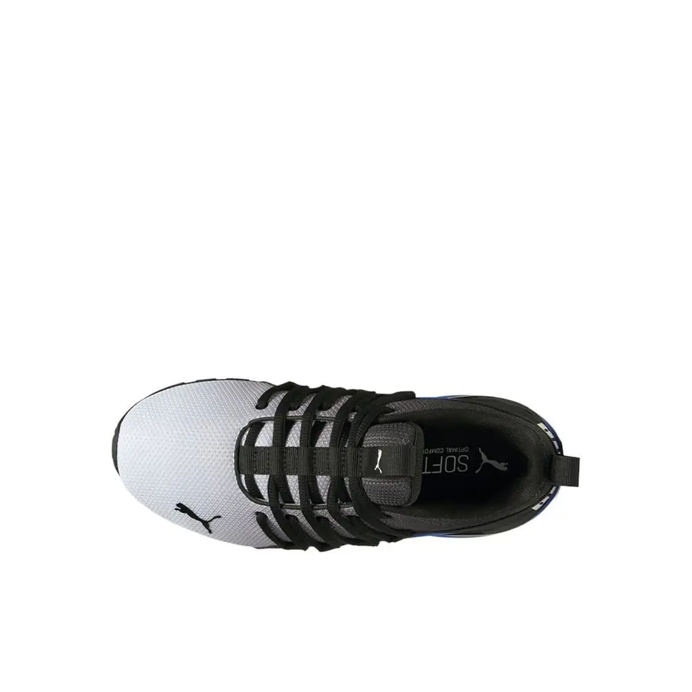 Puma shoes - PUMA Axelion Mesh Printed Fade Lace Up  Youth - 30980002 - Black, White 8