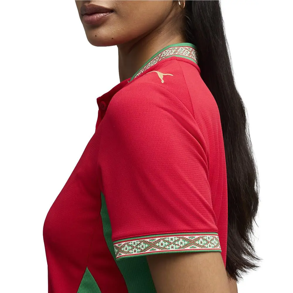 Puma clothing - PUMA Morocco 2026 Home Crew Neck Short Sleeve Soccer Jersey - 78331901 - Red 1
