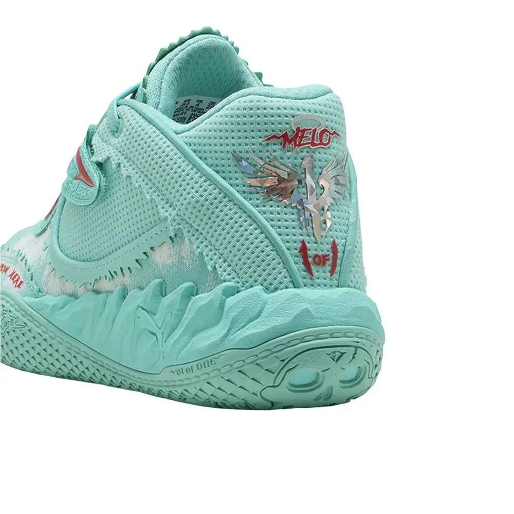Puma shoes - PUMA Mb.05 Melo World Basketball  Youth - 31280401 - Green 5