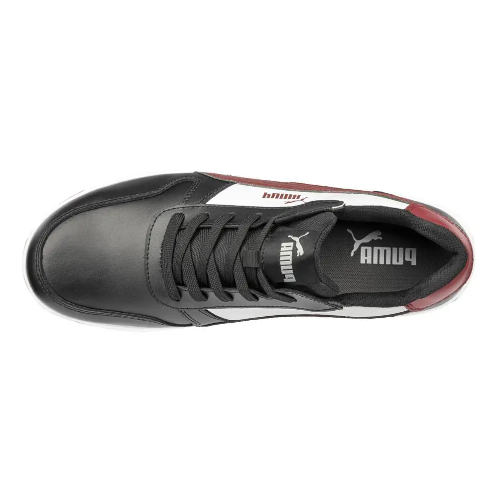 Puma shoes - PUMA Safety Frontcourt Low Electrical Composite Toe Work - 640215 - Black, Red 2