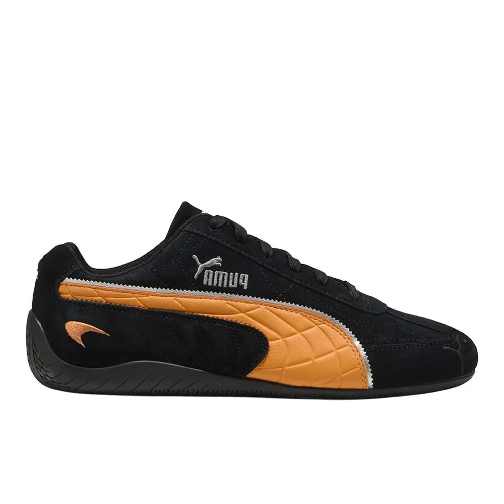 Puma Mclaren Speedcat Lace Up Mens Black Orange Sneakers Casual Shoes 30945201