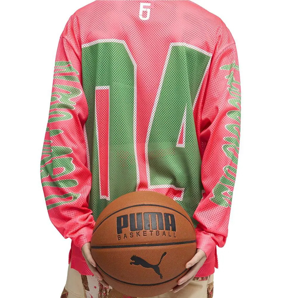 Puma clothing - PUMA Flau`jae Oversized Crew Neck Long Sleeve Jersey - 63564801 - Pink 3