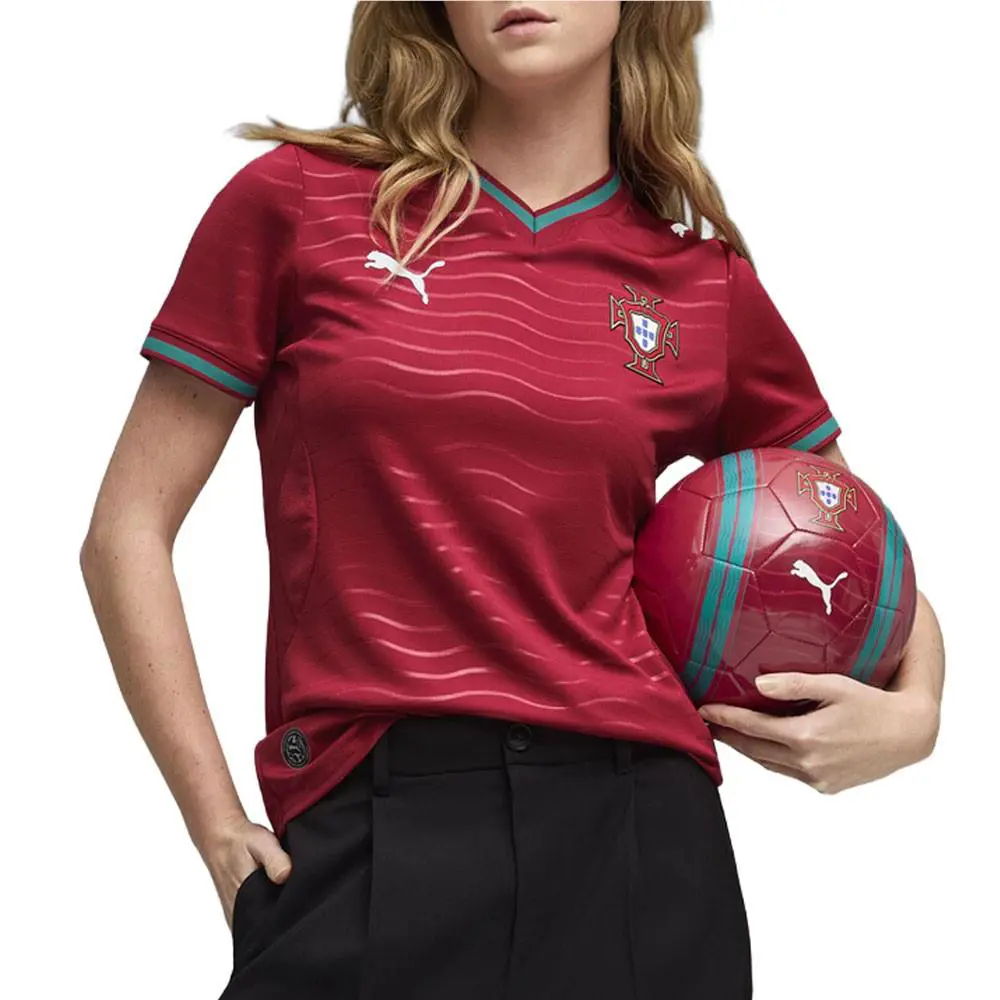 Puma clothing - PUMA Portugal Home Crew Neck Short Sleeve Soccer Jersey - 78328001 - Red 1