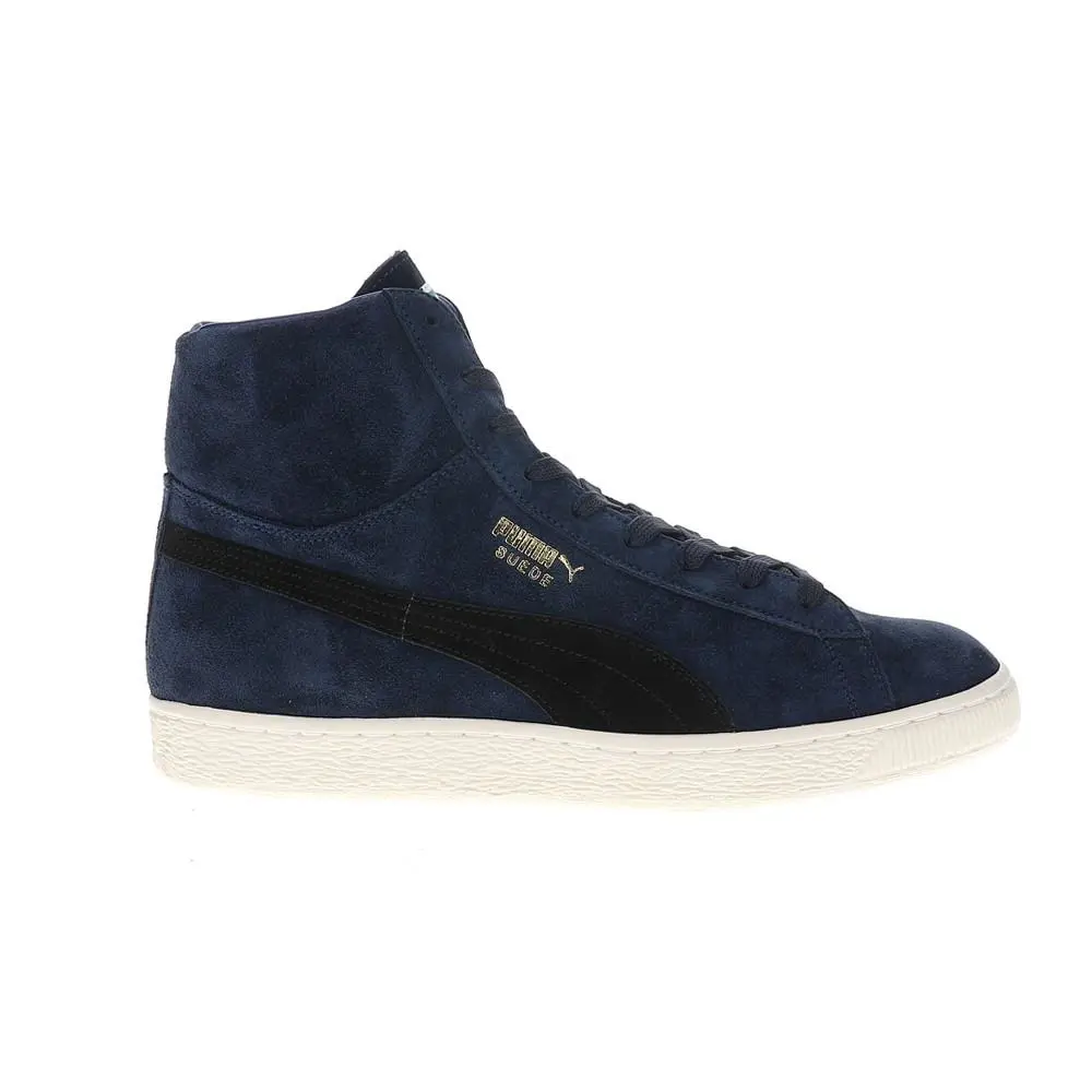 Puma X Noah Suede Classic Made In Japan High Top Mens Blue Sneakers Casual Sho - Blue