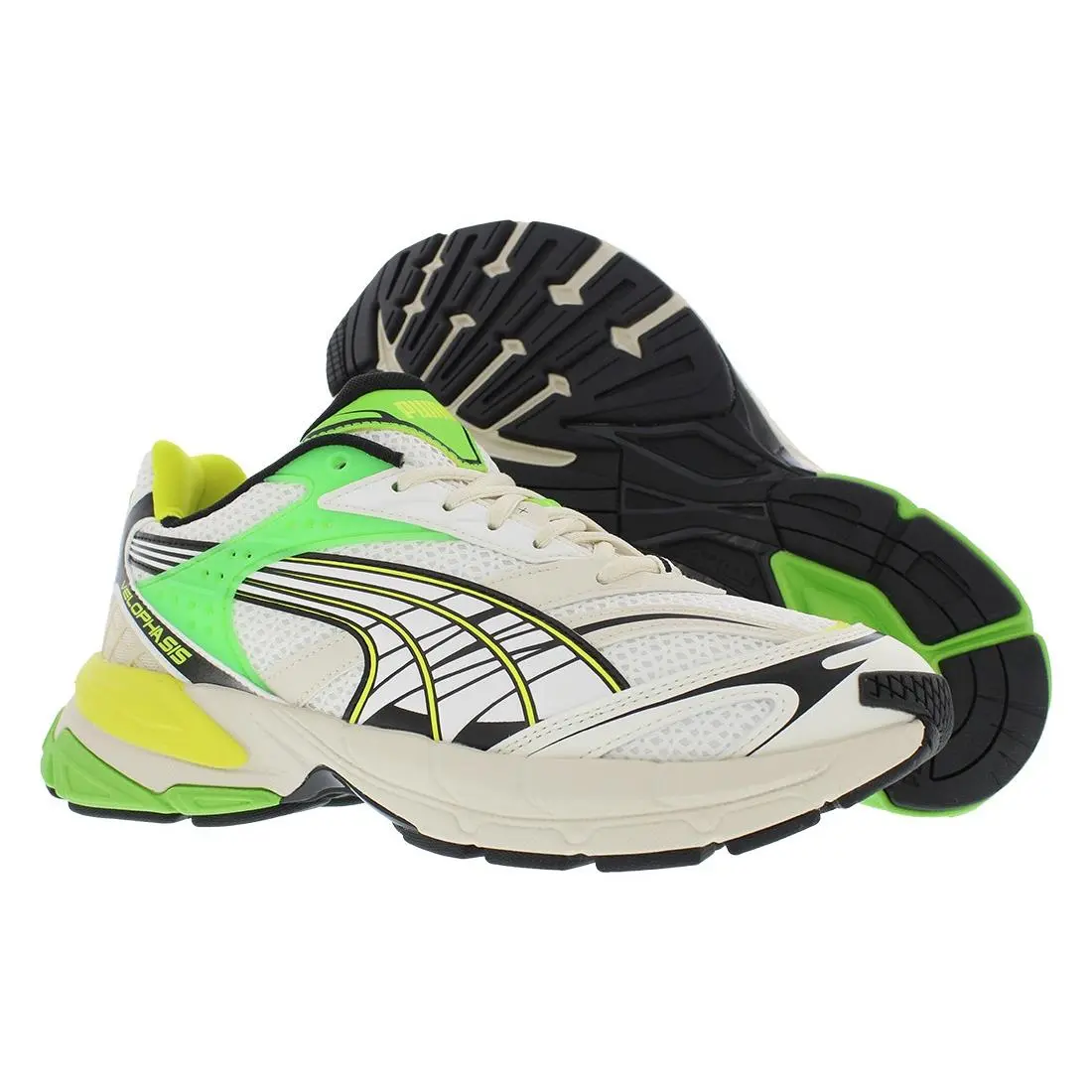 Puma shoes - White/Cream/Green, Main: White 4