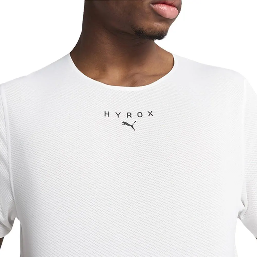 Puma clothing - PUMA  X Hyrox Ultraspun Cew Neck Short Sleeve T-Shirt - 52715702 - White 1