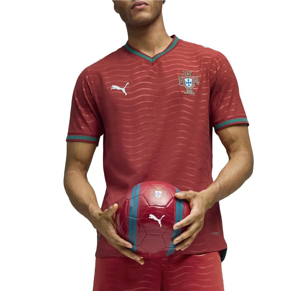 Puma clothing - PUMA Portugal Authentic Home Soccer Jersey - 78327601 - Red 1