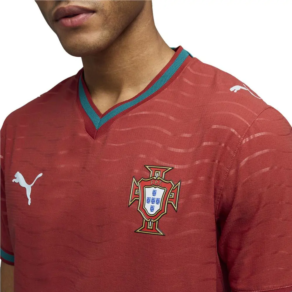 Puma clothing - PUMA Portugal Authentic Home Soccer Jersey - 78327601 - Red 3