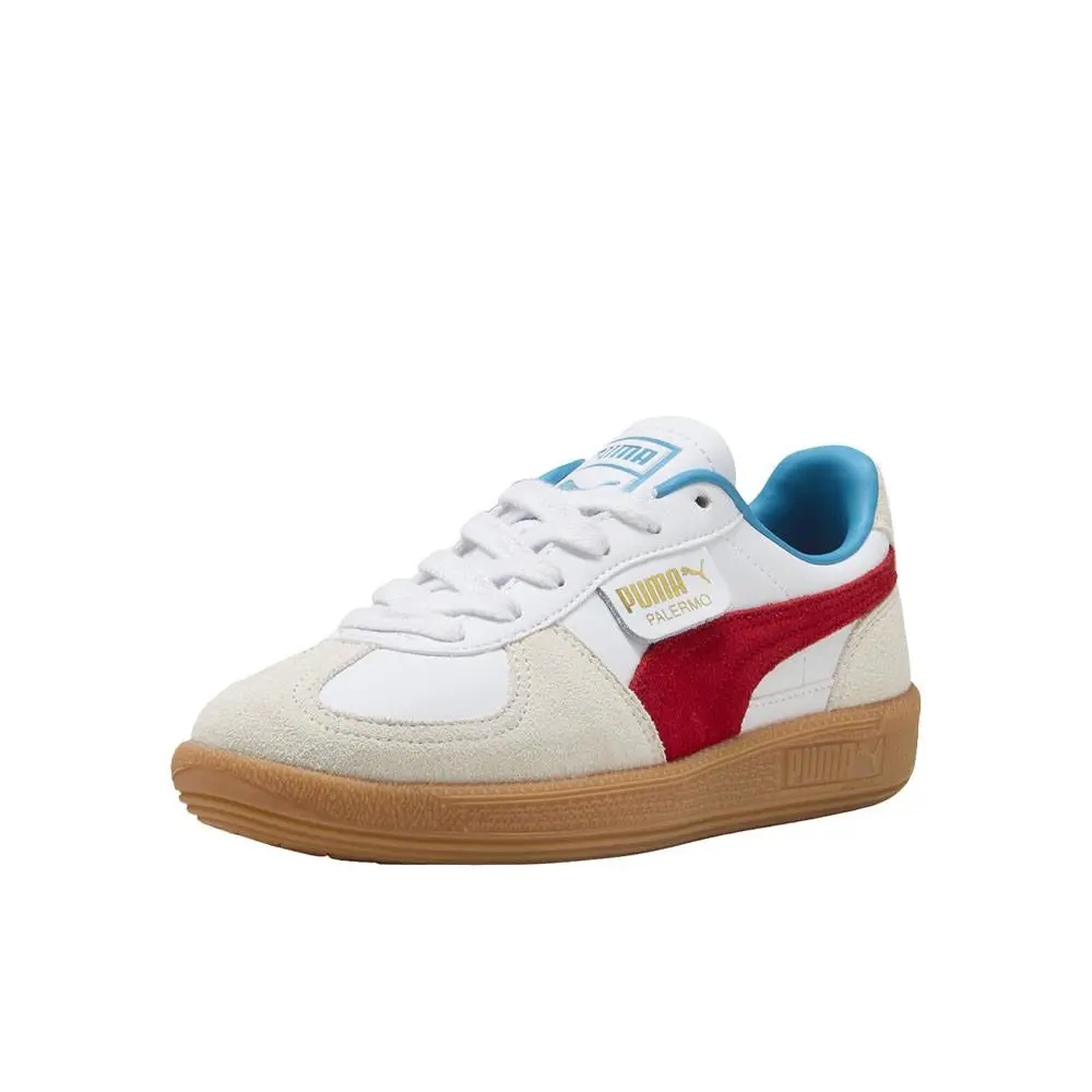 Puma shoes - PUMA Palermo Leather Lace Up  Youth - 39727510 - White 0
