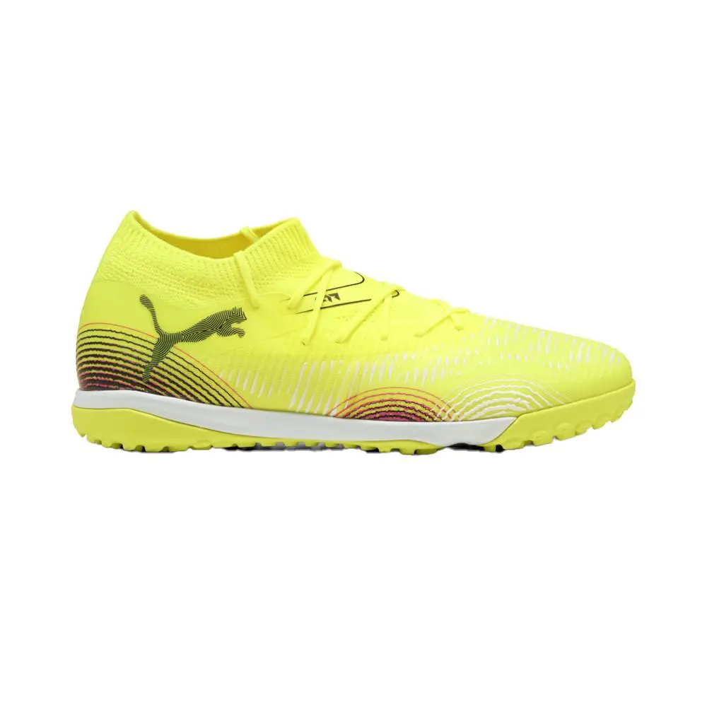 Puma Future 8 Match Turf Soccer Mens Yellow Sneakers Athletic Shoes 10837003 - Yellow
