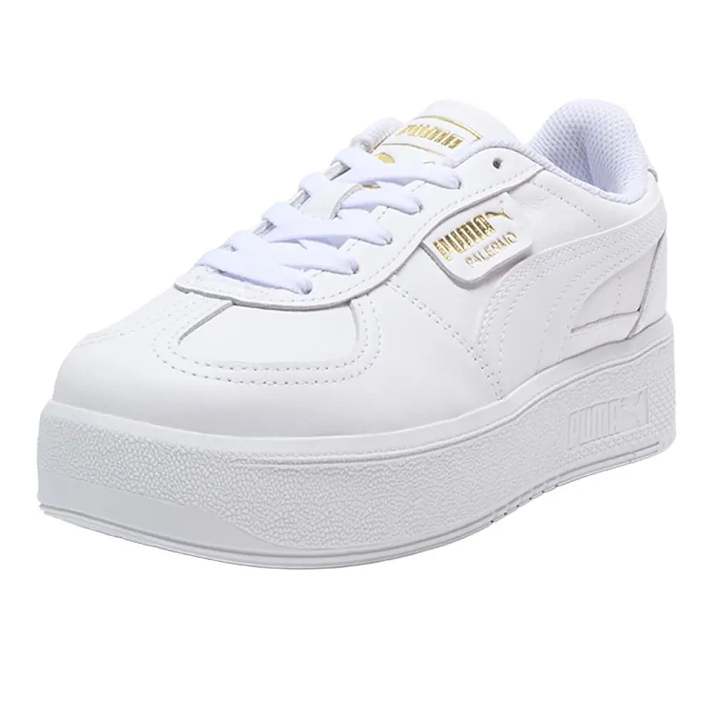 Puma shoes - PUMA Palermo Elevata Leather Lace Up - 40046103 - White 0
