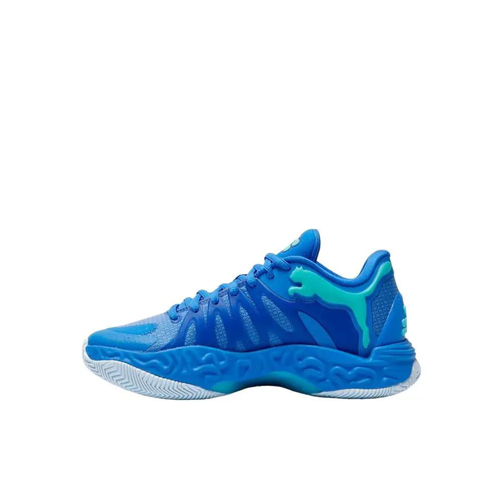 Puma shoes - PUMA Hali 1 Basketball  Youth - 31345501 - Blue 1