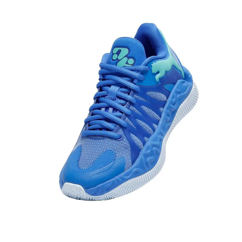 Puma shoes - PUMA Hali 1 Basketball  Youth - 31345501 - Blue 4