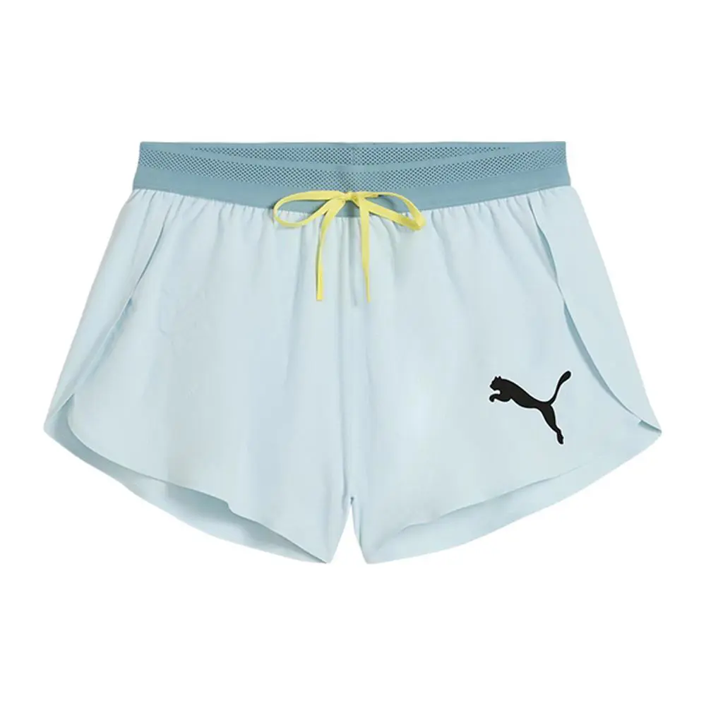 Puma Lightspeed Ultraweave 2 Inch Split Shorts Womens Blue Casual Athletic Botto