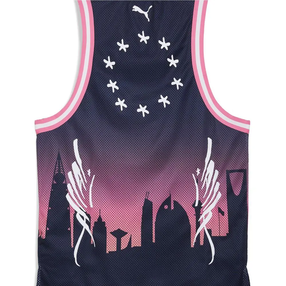 Puma clothing - PUMA  Hoops X Al Hilal Crew Neck Sleeveless Jersey - 63169701 - Blue 10
