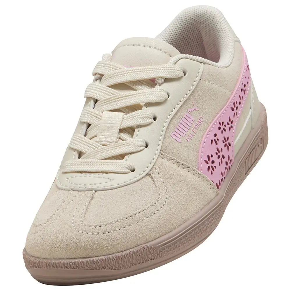 Puma shoes - PUMA Palermo Eternal Bloom Lace Up  Youth - 40496401 - White 4