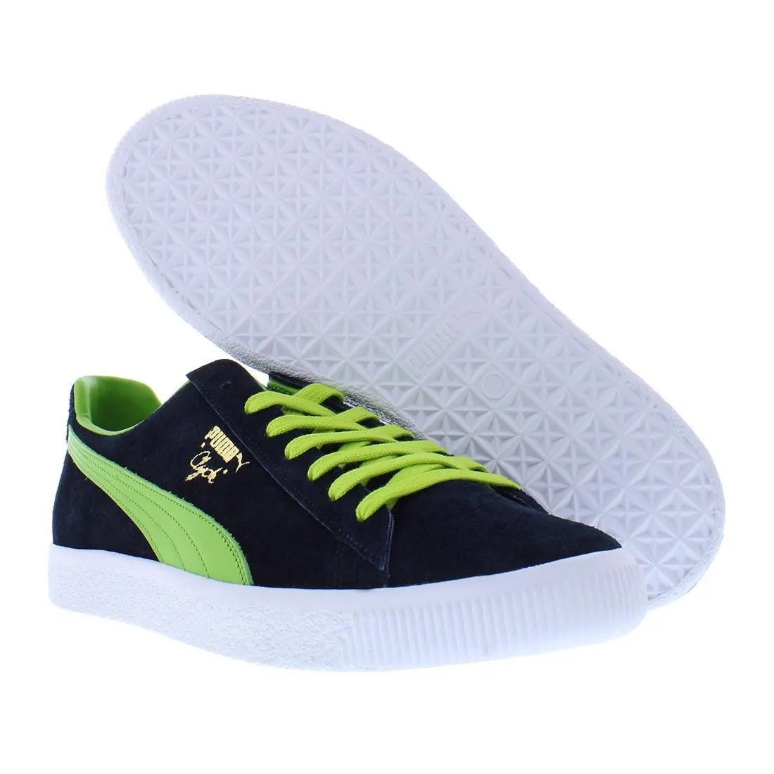 Puma shoes - Navy/Lime Smash, Main: Blue 4