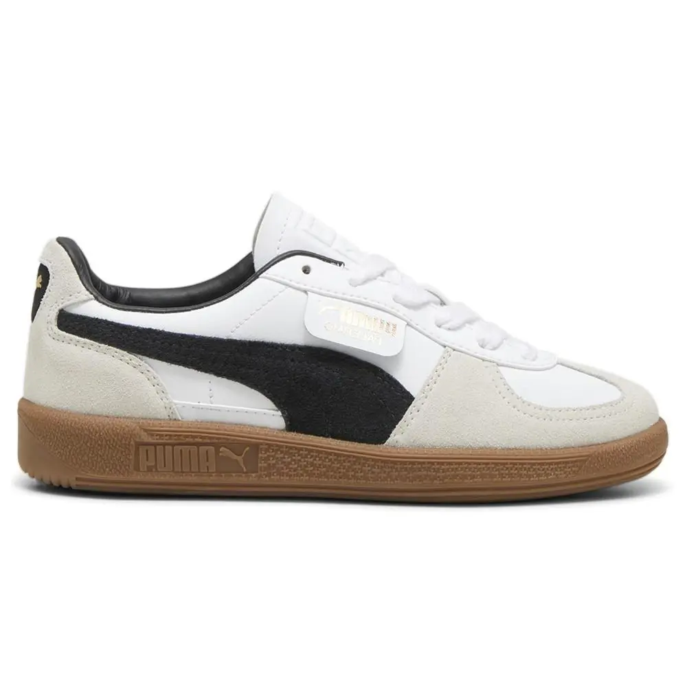 Puma shoes - PUMA Palermo Leather Lace Up  Youth - 39727501 - White 5