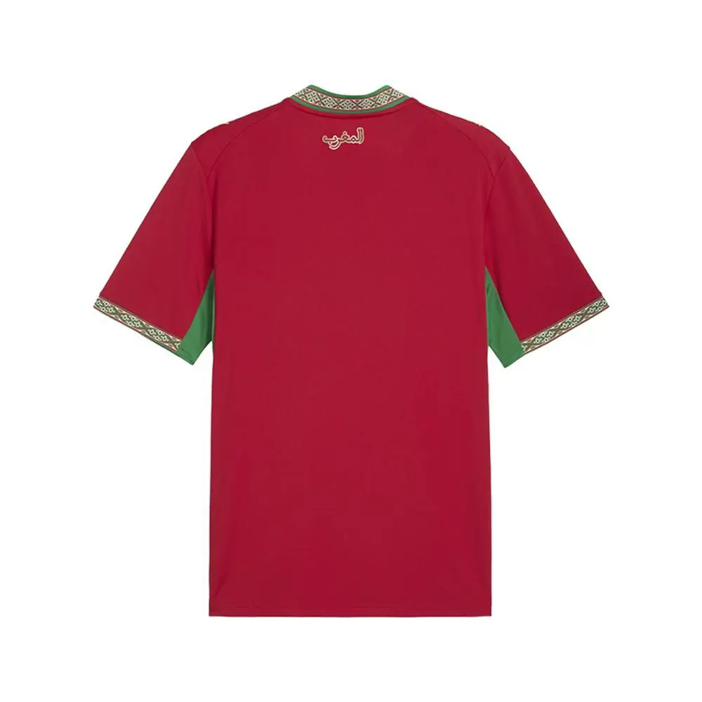Puma clothing - PUMA Morocco Home Henley Neck Short Sleeve Replica Jersey - 78331701 - Red 0