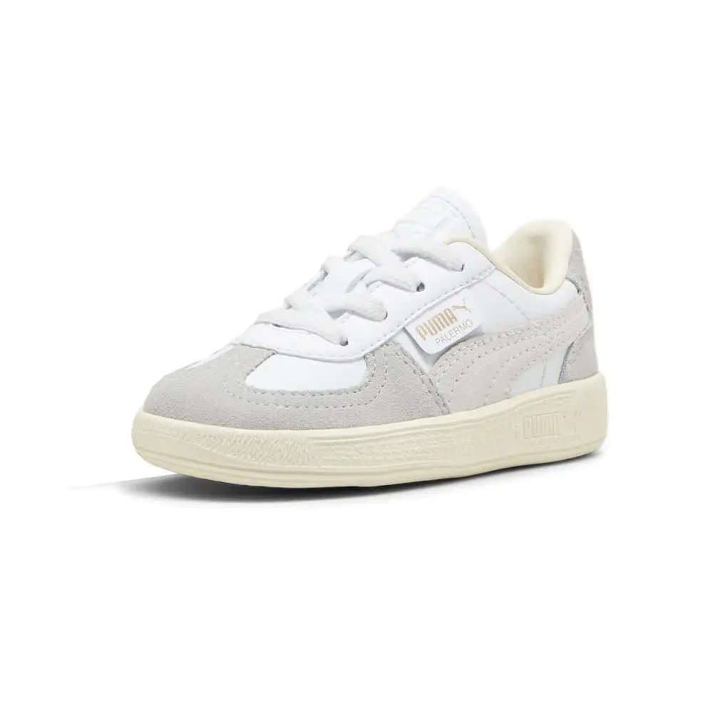 Puma shoes - PUMA Palermo Leather Easy On Lace Up  Toddler - 39727702 - Grey, White 0